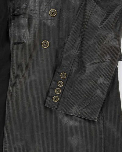 Vintage 90's Women's BNWT Belstaff Double Breasted Leather Jacket - XL