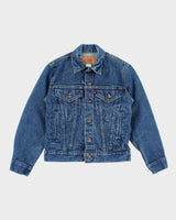 Vintage 90's Women's Levi's Dark Wash Denim Jacket - S