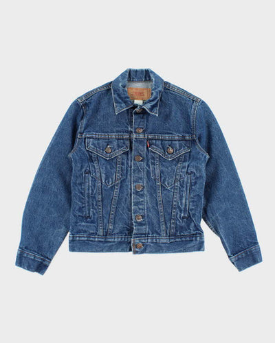 Vintage 90's Women's Levi's Dark Wash Denim Jacket - S