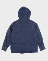 Vintage 90's Women's Valley Co Hooded Denim Jacket - M