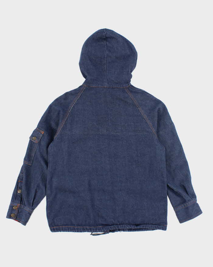 Vintage 90's Women's Valley Co Hooded Denim Jacket - M