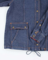 Vintage 90's Women's Valley Co Hooded Denim Jacket - M