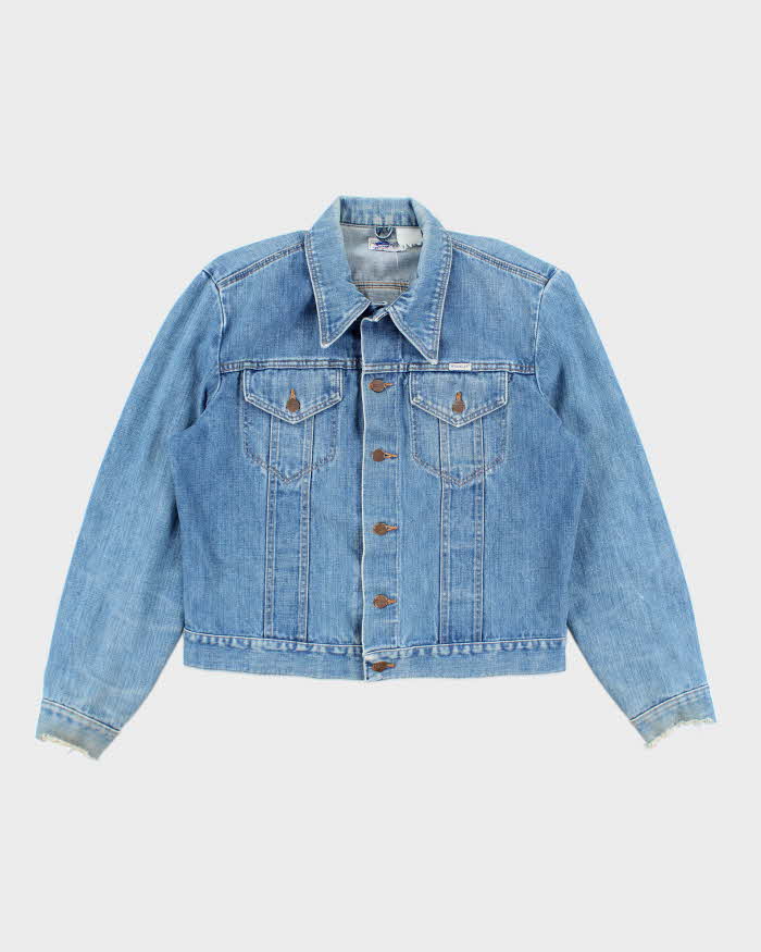 Vintage 80's Wrangler Light Wash Denim Jacket - M