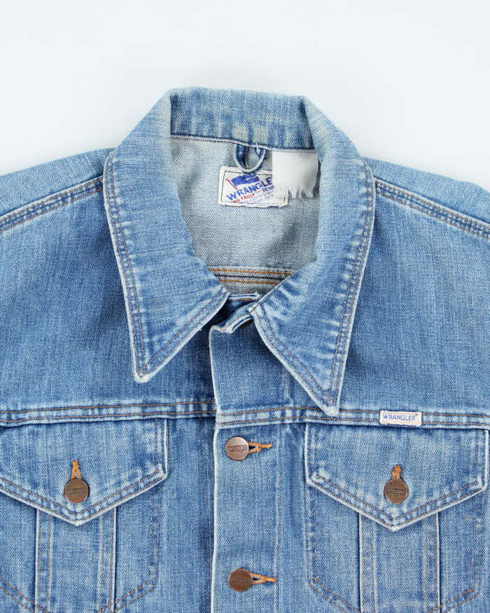 Vintage 80's Wrangler Light Wash Denim Jacket - M