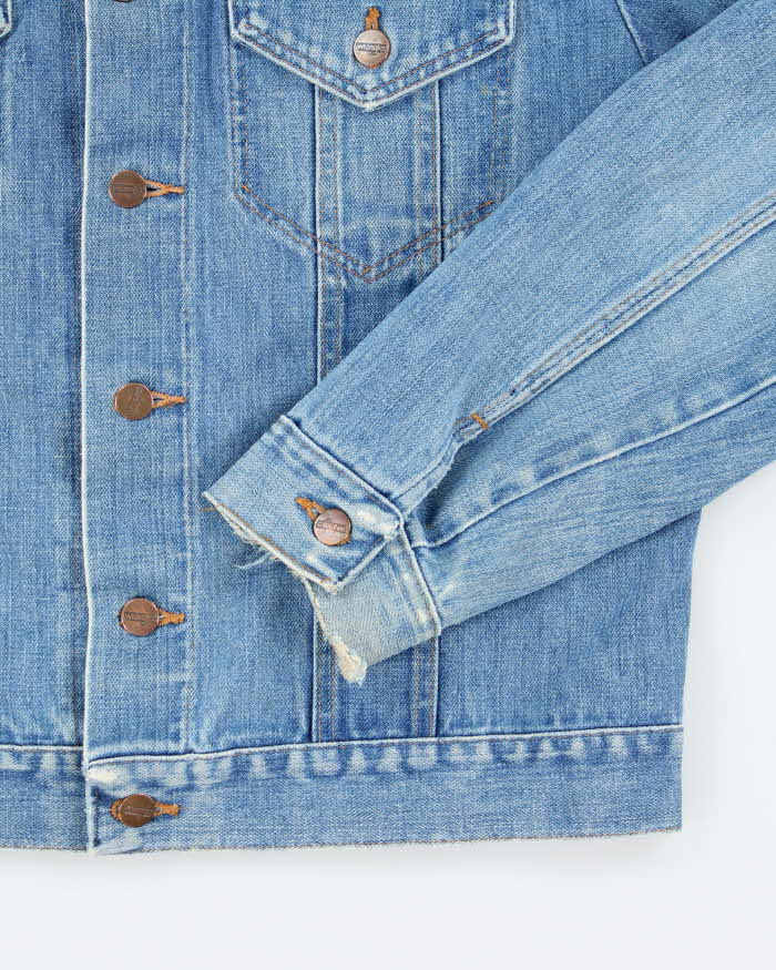 Vintage 80's Wrangler Light Wash Denim Jacket - M