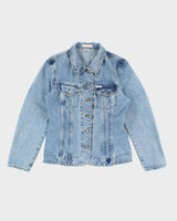 Vintage 90's Women's Guess Light Wash Denim Jacket - M