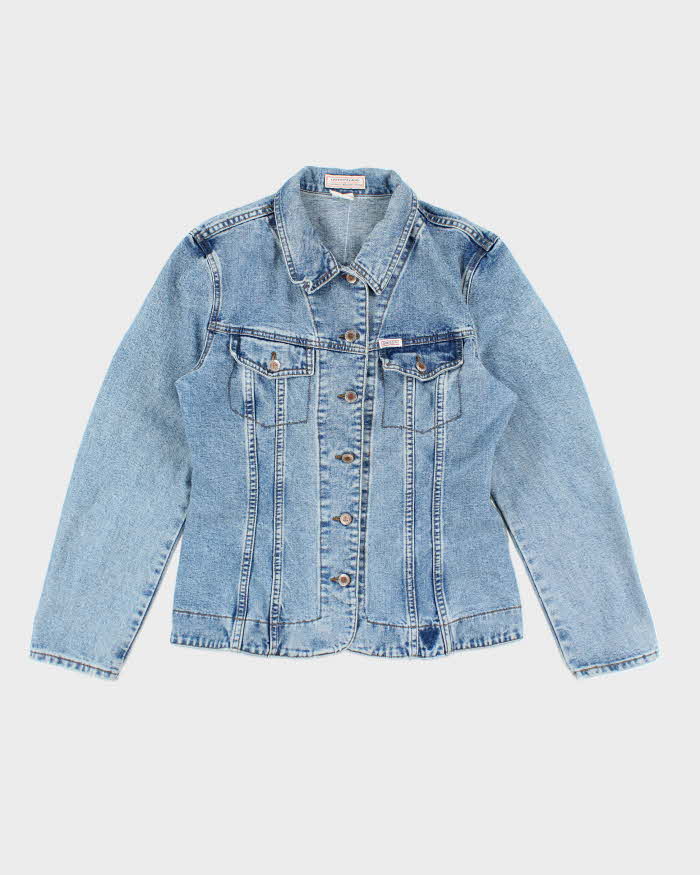 Vintage 90's Women's Guess Light Wash Denim Jacket - M