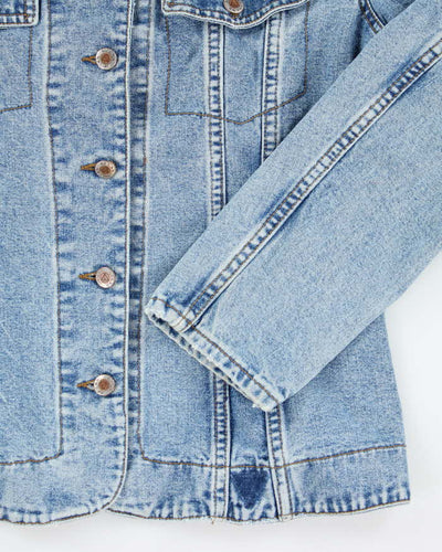 Vintage 90's Women's Guess Light Wash Denim Jacket - M