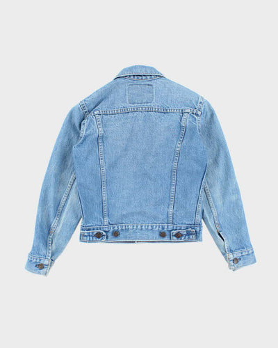 Vintage 90's Women's Levi's Cropped Light Wash Denim Jacket - S