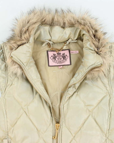 Vintage Y2K Women's Juicy Couture Puffer Gilet - XL