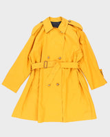 Vintage 90's Women's Burberry Button Up Overcoat - L