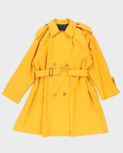 Vintage 90's Women's Burberry Button Up Overcoat - L