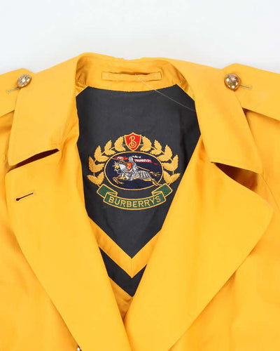 Vintage 90's Women's Burberry Button Up Overcoat - L
