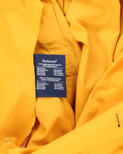 Vintage 90's Women's Burberry Button Up Overcoat - L