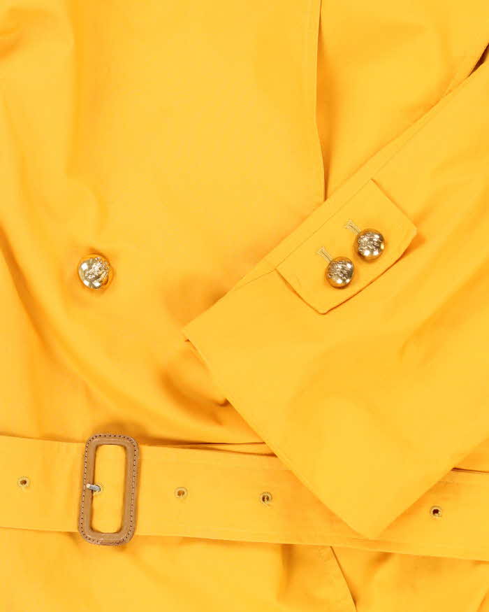Vintage 90's Women's Burberry Button Up Overcoat - L