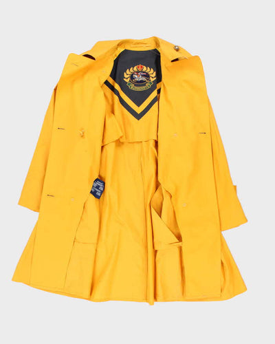 Vintage 90's Women's Burberry Button Up Overcoat - L