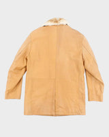 Vintage 90's Women's Burberry Insulated Leather Jacket - L