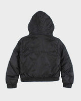 Vintage Y2K Women's Diesel Cropped Hooded Puffer Jacket - M
