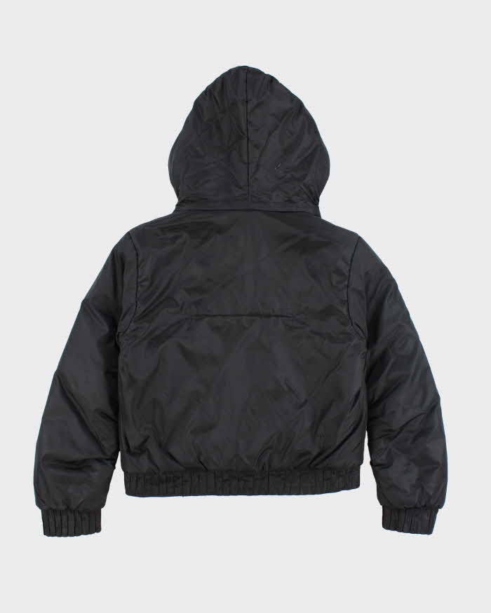 Vintage Y2K Women's Diesel Cropped Hooded Puffer Jacket - M