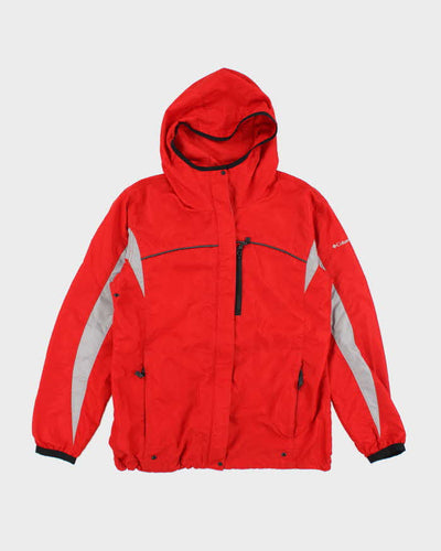 Vintage Women's Columbia Lightweight Hooded Windbreaker Jacket - L