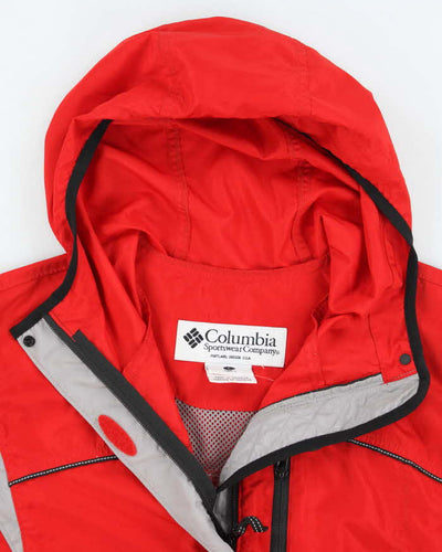 Vintage Women's Columbia Lightweight Hooded Windbreaker Jacket - L
