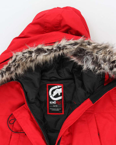 Vintage 2000's Women's Ecko Red Insulated Heavyweight Parka Jacket - XL