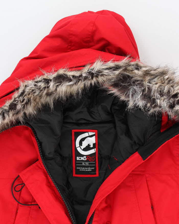 Vintage 2000's Women's Ecko Red Insulated Heavyweight Parka Jacket - XL