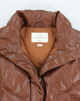Vintage Women's The Cloud Puff Vegan Leather Down Puffer Jacket - M