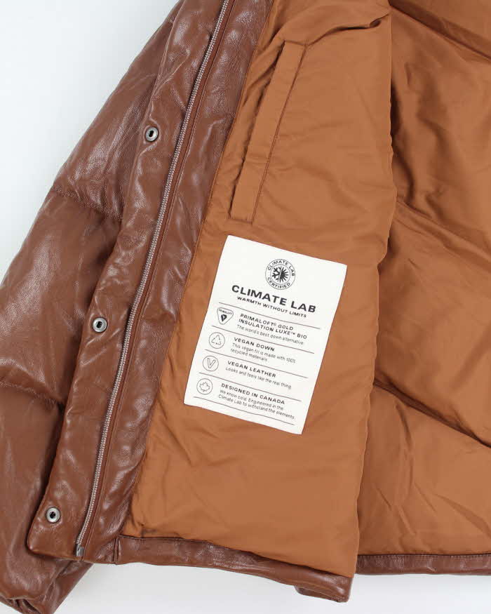 Vintage Women's The Cloud Puff Vegan Leather Down Puffer Jacket - M