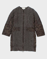 Vintage Women's Moncler Down Filled Insulated Long Jacket - M
