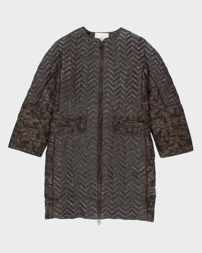 Vintage Women's Moncler Down Filled Insulated Long Jacket - M