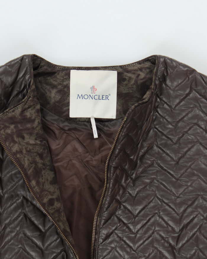 Vintage Women's Moncler Down Filled Insulated Long Jacket - M