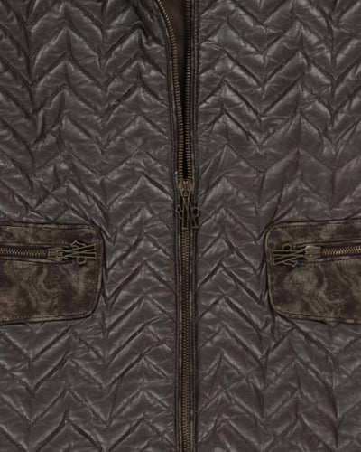 Vintage Women's Moncler Down Filled Insulated Long Jacket - M