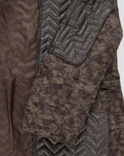 Vintage Women's Moncler Down Filled Insulated Long Jacket - M