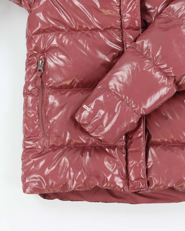 Vintage Women's The North Face Fleece Lined Hooded Puffer Jacket - M