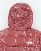 Vintage Women's The North Face Fleece Lined Hooded Puffer Jacket - M
