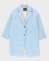 Guess Blue Wool Blend Coat - L