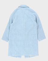 Guess Blue Wool Blend Coat - L