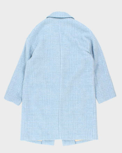 Guess Blue Wool Blend Coat - L