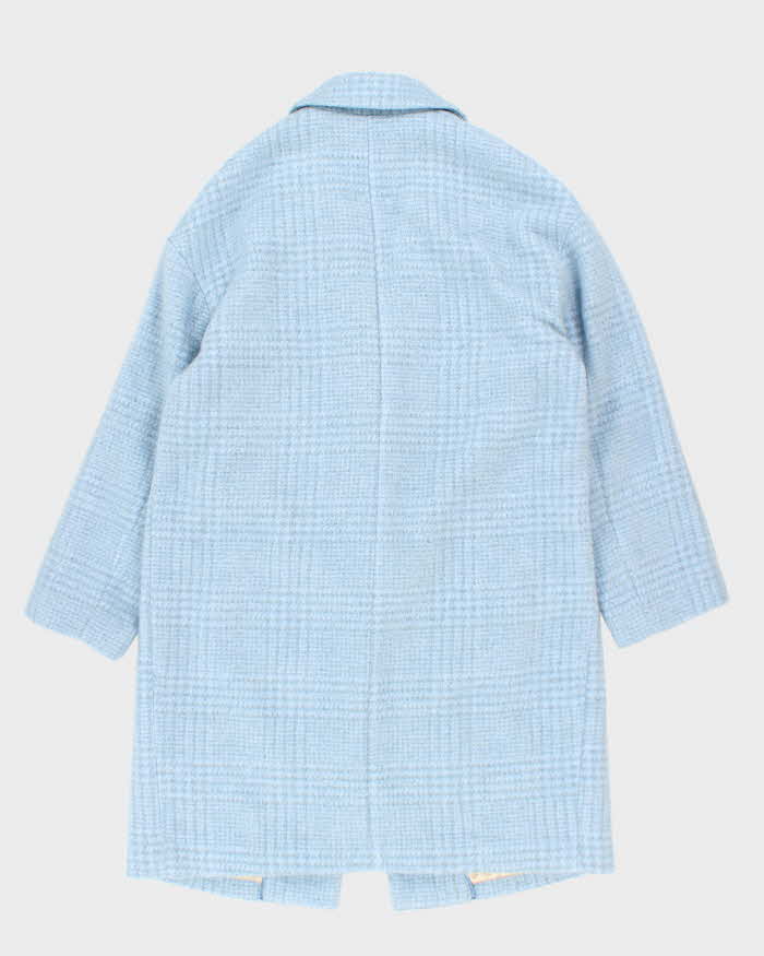 Guess Blue Wool Blend Coat - L