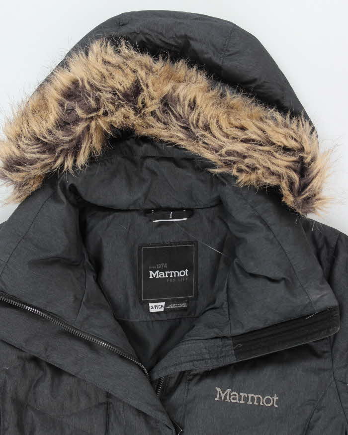 Vintage 2000's Marmot Insulated Fur Collared Parka Jacket - S