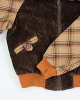 Vintage 70's Women's Cropped Insulated Bomber Jacket - M