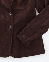 Vintage MaxMara Brown Velvet Blazer - S