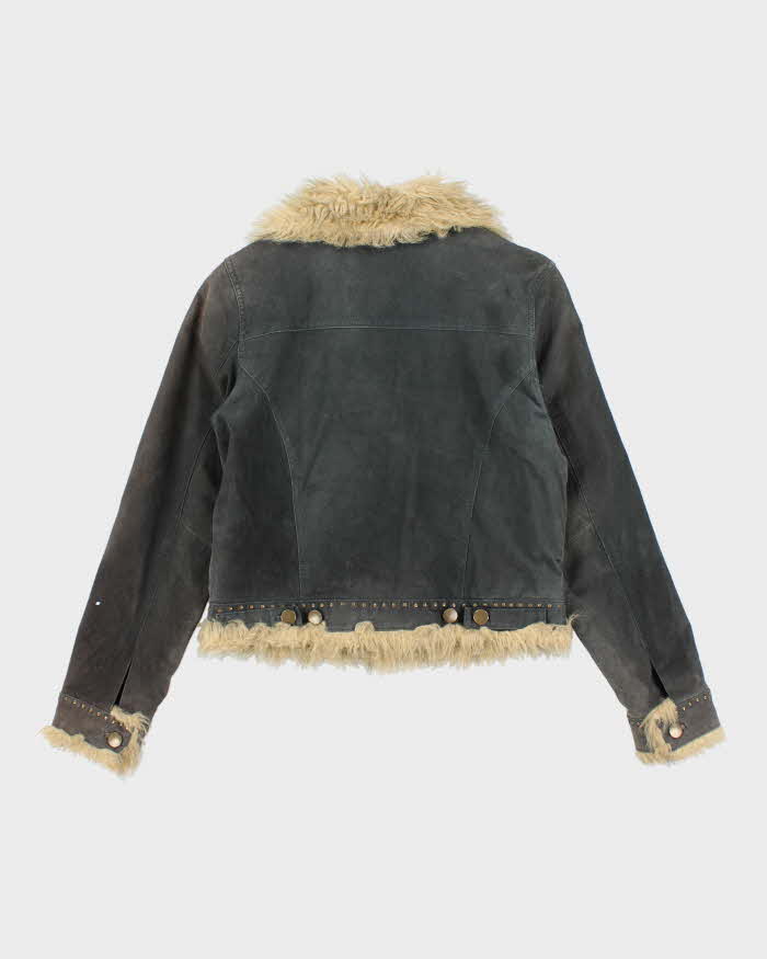 Vintage Y2k 00s h&amp;g Leather Studded Jacket - S