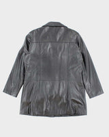 Vintage Women's Danier Heavyweight Leather Button Up Jacket - XL