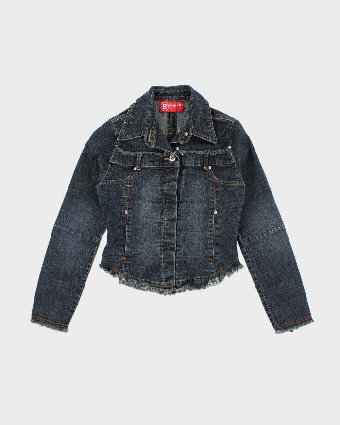 Vintage Y2K Women's Bongo Jeans Gothic Style Denim Jacket - M