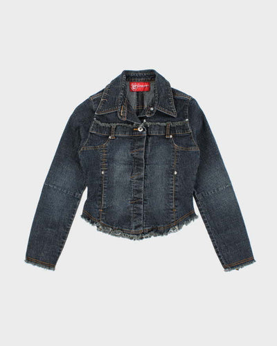 Vintage Y2K Women's Bongo Jeans Gothic Style Denim Jacket - M