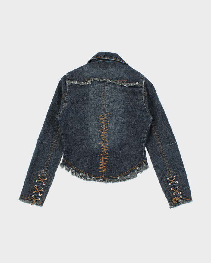 Vintage Y2K Women's Bongo Jeans Gothic Style Denim Jacket - M