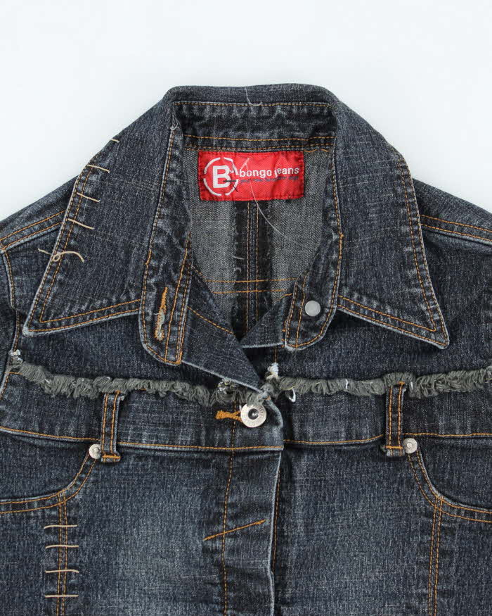 Vintage Y2K Women's Bongo Jeans Gothic Style Denim Jacket - M