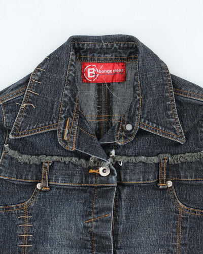 Vintage Y2K Women's Bongo Jeans Gothic Style Denim Jacket - M